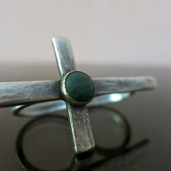 Julie Wolfe Malachite Double Ring - Picture 2 of 4